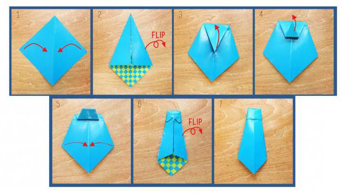 Як зробити краватку орігамі з сорочкою: майстер-клас